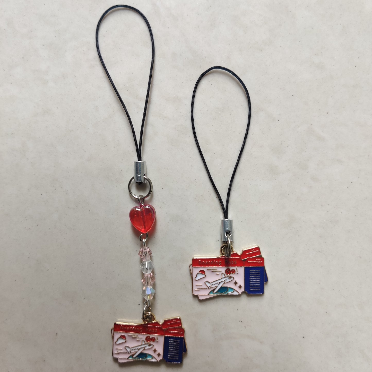 Boarding Pass Travel Enamel Charm