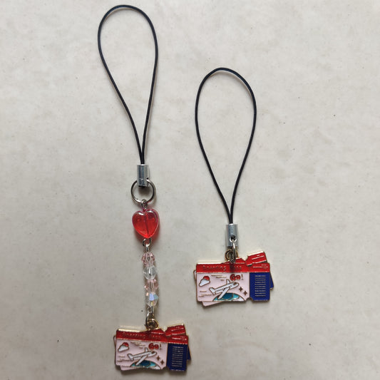 Boarding Pass Travel Enamel Charm
