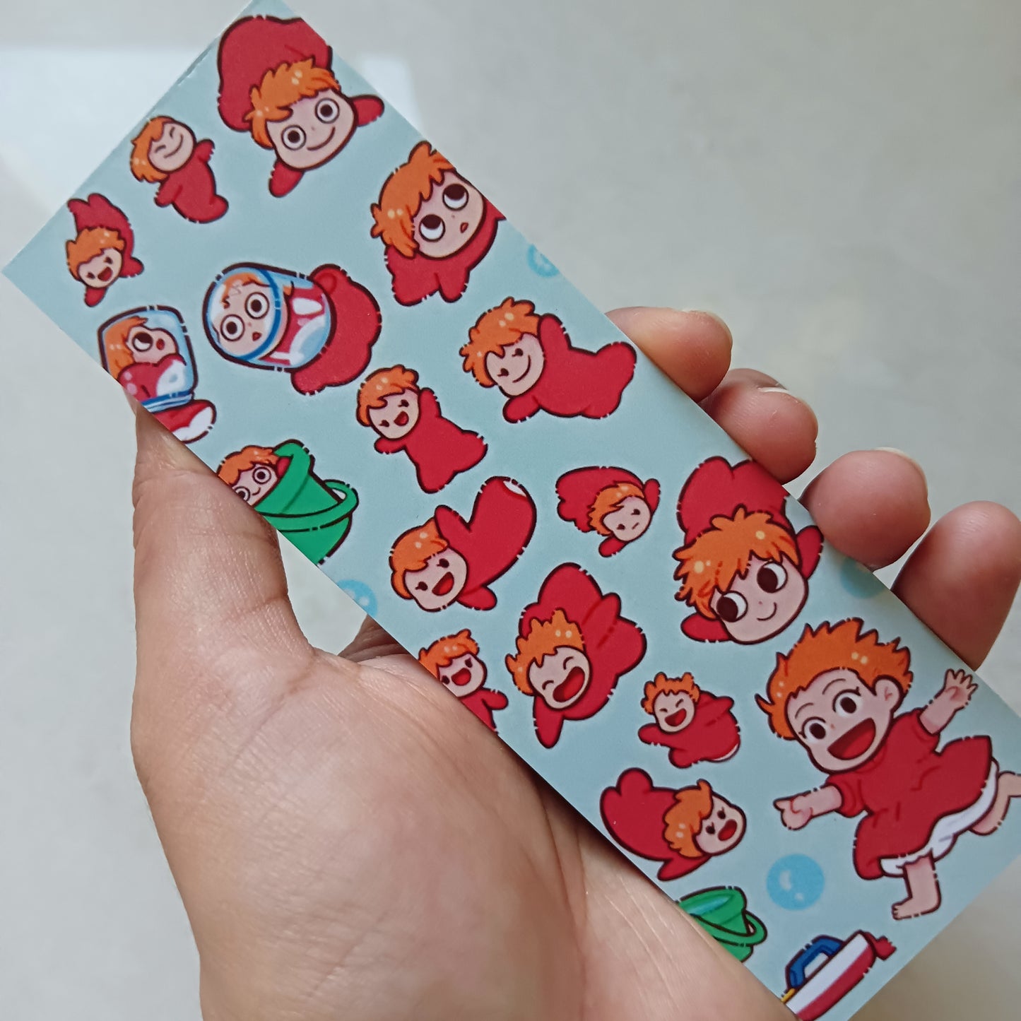 Ponyo pattern bookmark