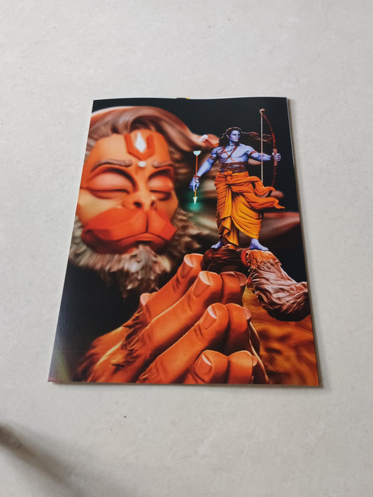 Bajrang Bali Hanuman wall poster | Style 4