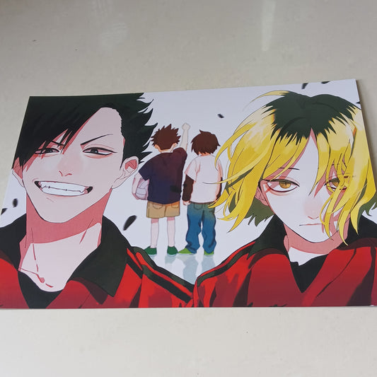 Kenma and Kuroo Haikyuu wall poster