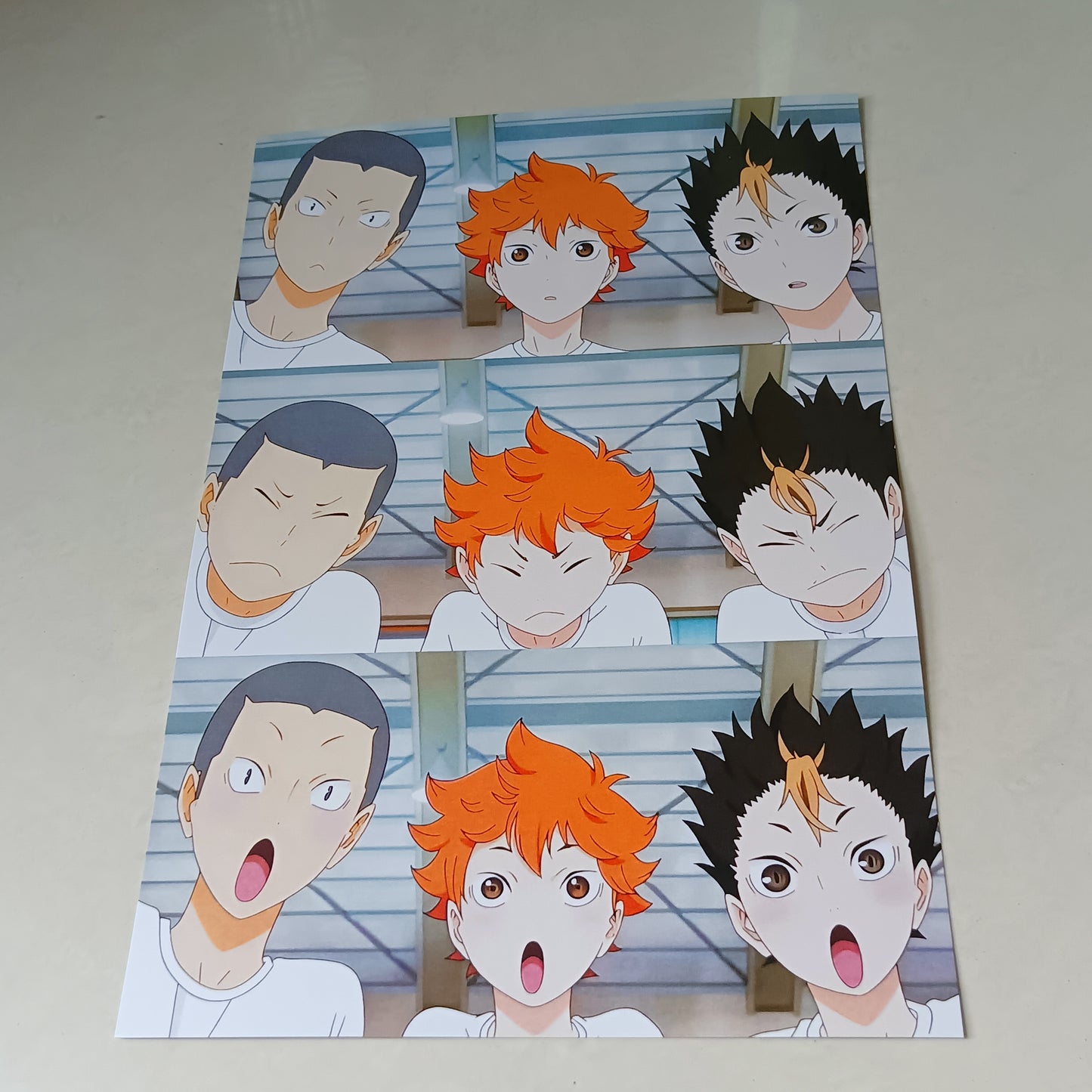 Hinata Nishinoya and Tanaka Haikyuu wall poster
