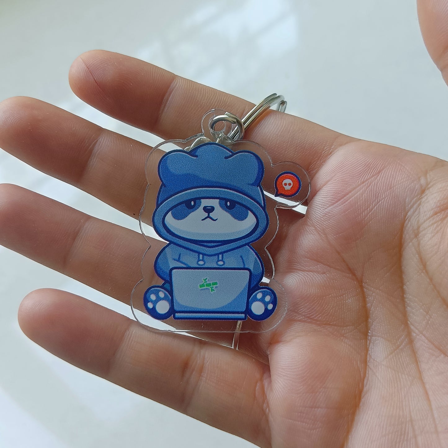 Deadly coder acrylic keychain (double sided)