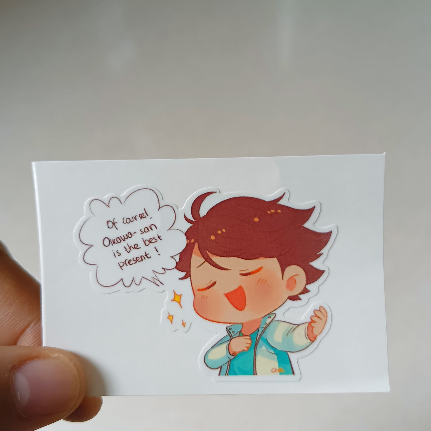 Oikawa Haikyuu die-cut sticker