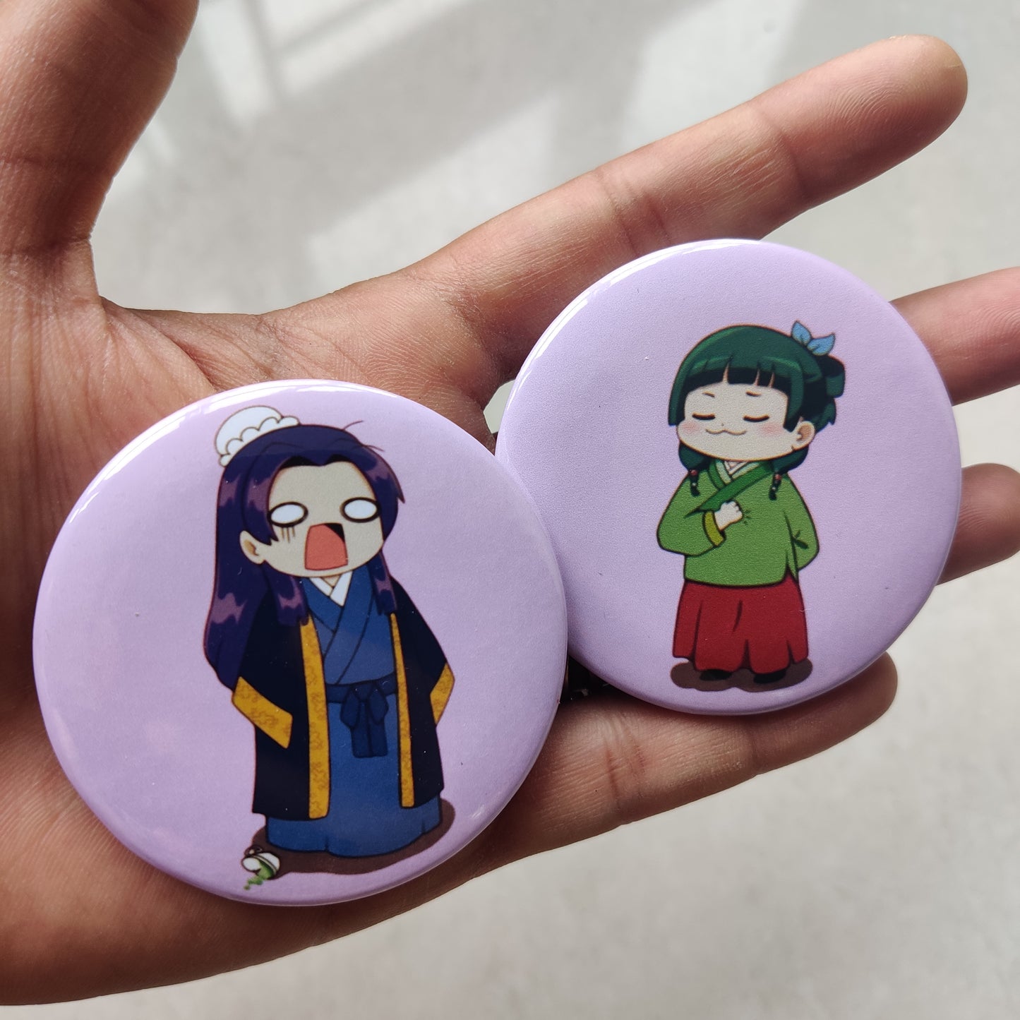 Shocked Jinshi and Maomao Matching Badges
