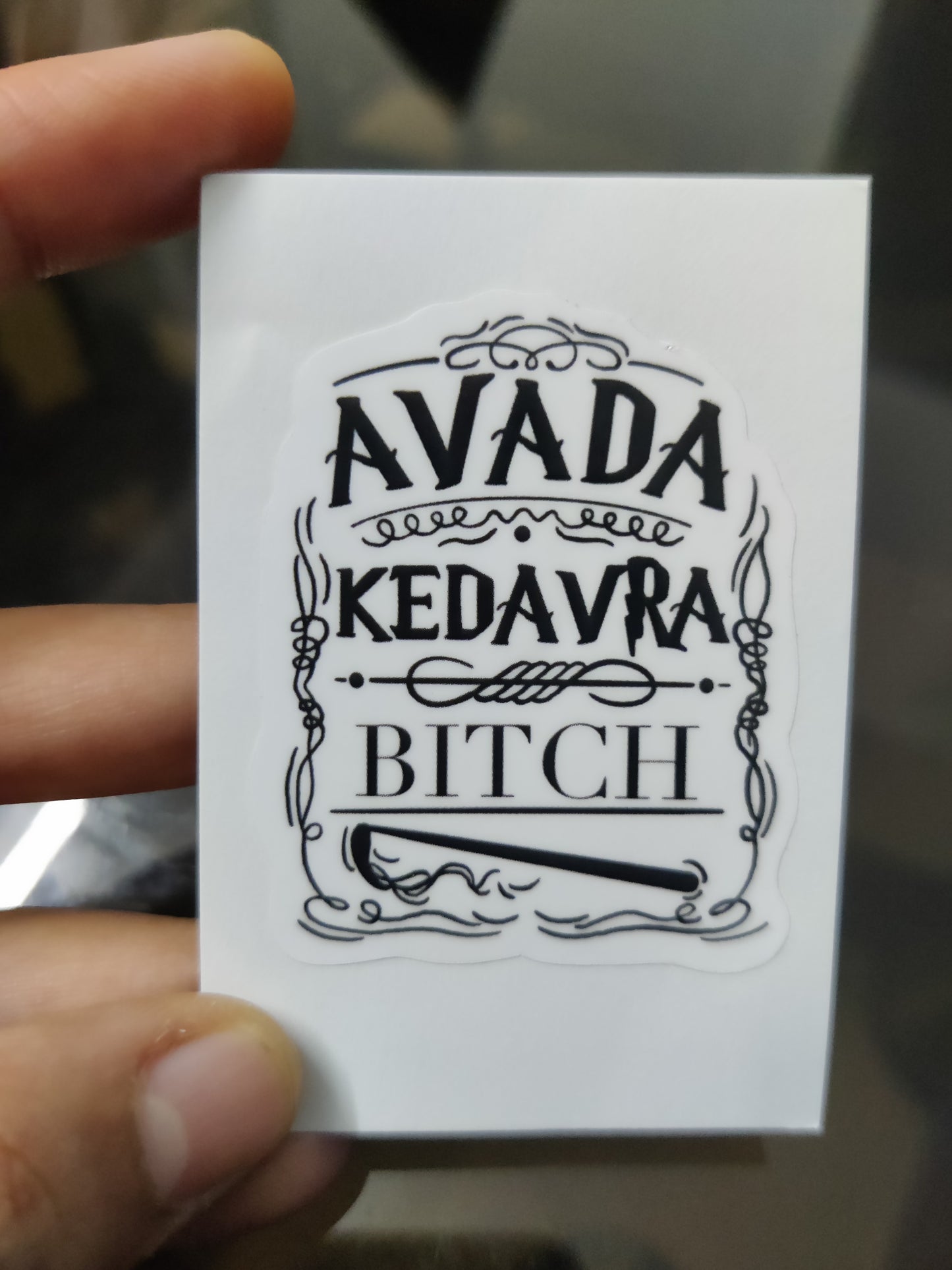 Avada kedavra Harry Potter die-cut sticker