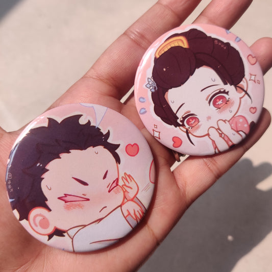 Hakuji and Koyuki Matching Badges