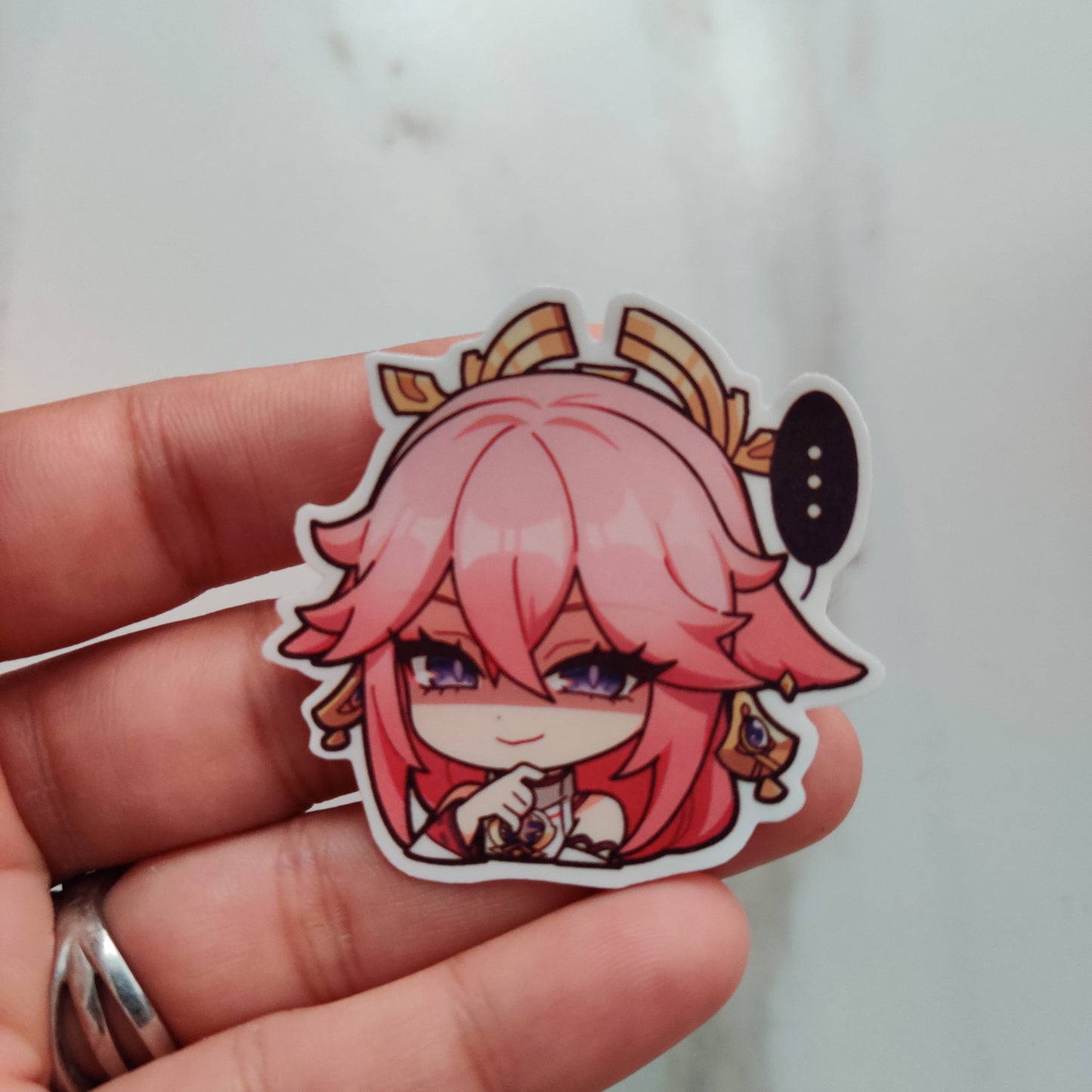 Yae Miko die-cut sticker