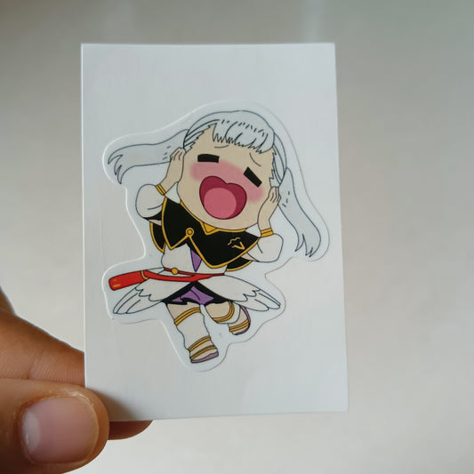 Noelle doesn't love Asta die-cut sticker