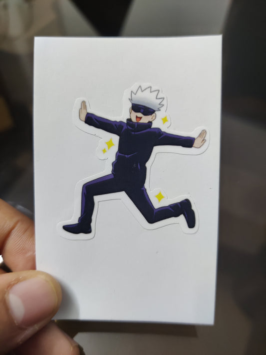 Gojo I'll murder you die-cut sticker