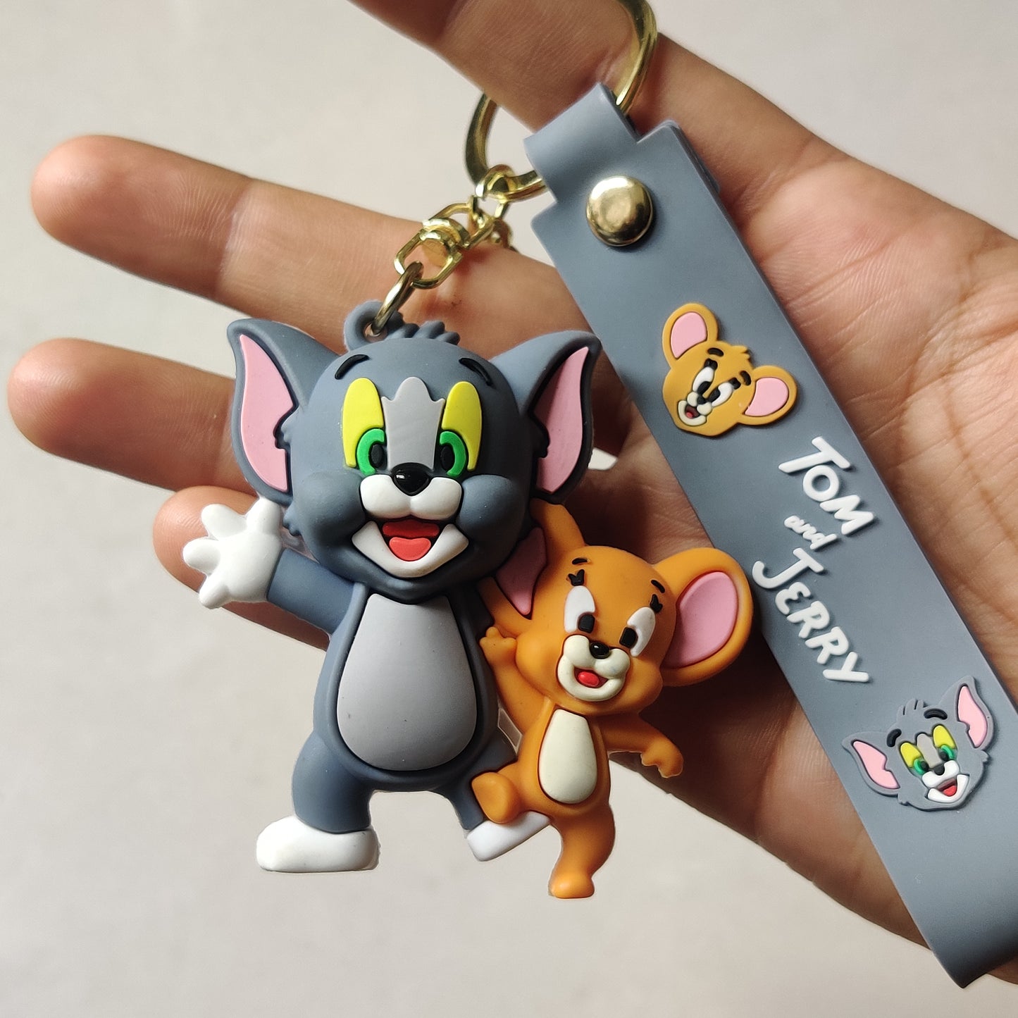 Tom and Jerry Rubber keychain