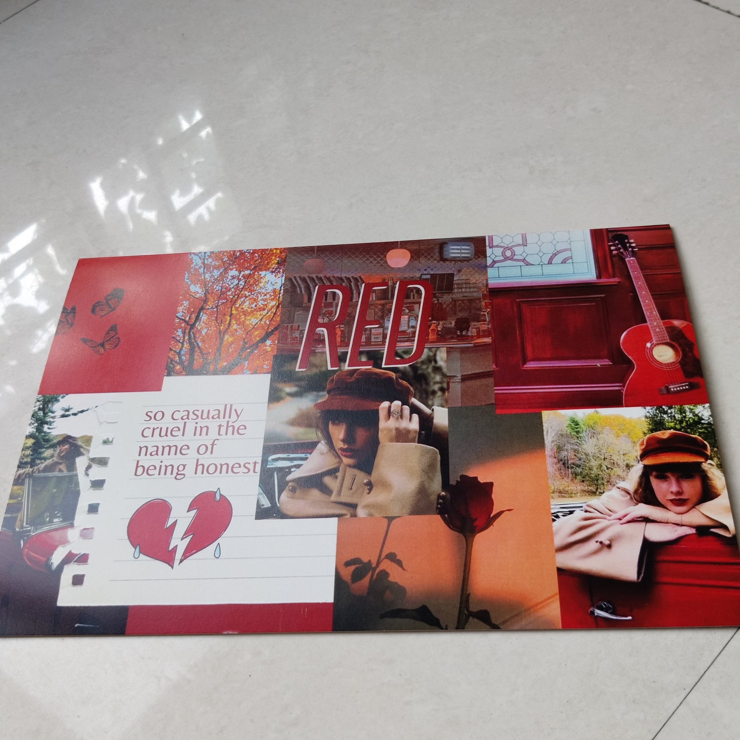 Taylor Swift Red aesthetic wall poster