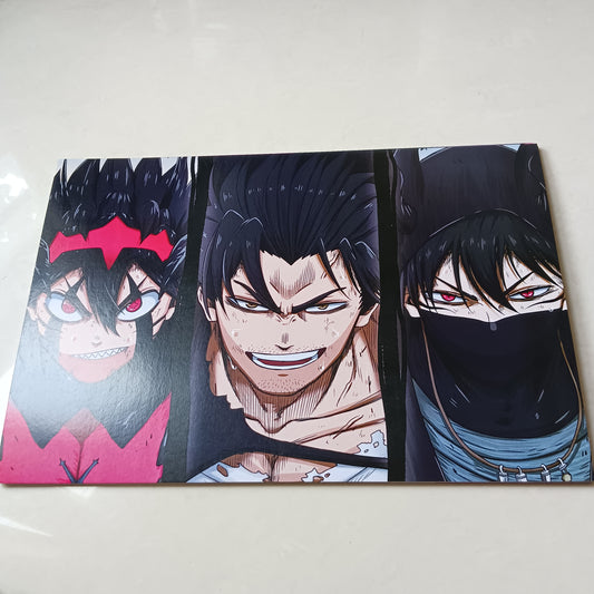 Black Clover Yami Nach and Asta wall poster
