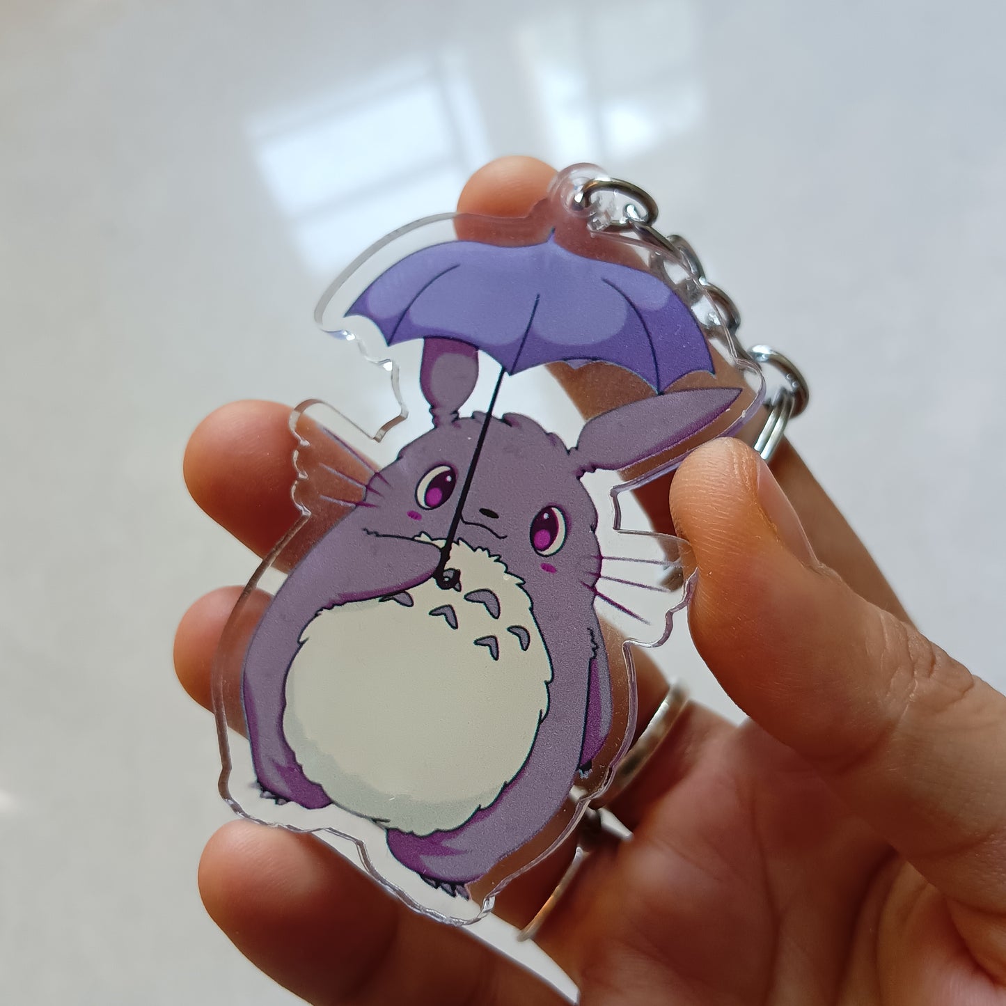 Totoro acrylic keychain (double sided)