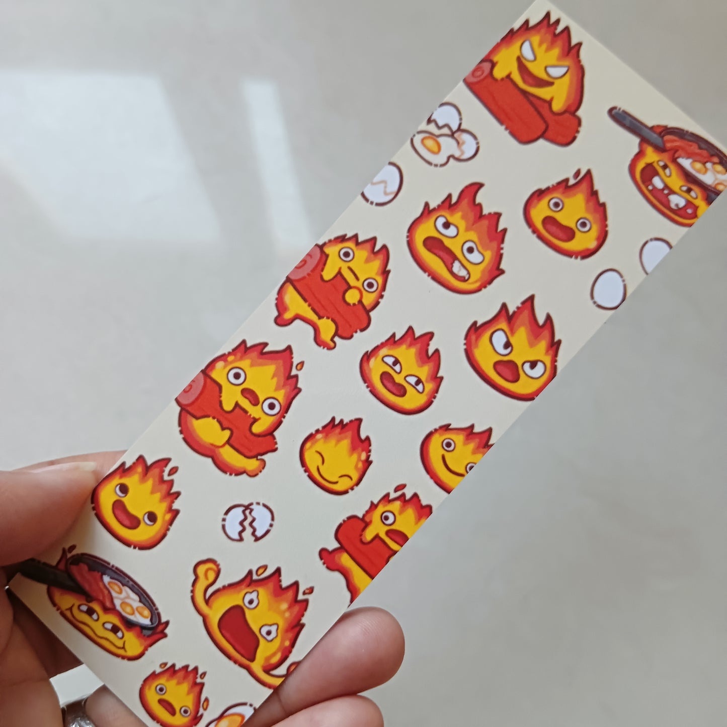Calcifer Howl's Moving Castle pattern bookmark