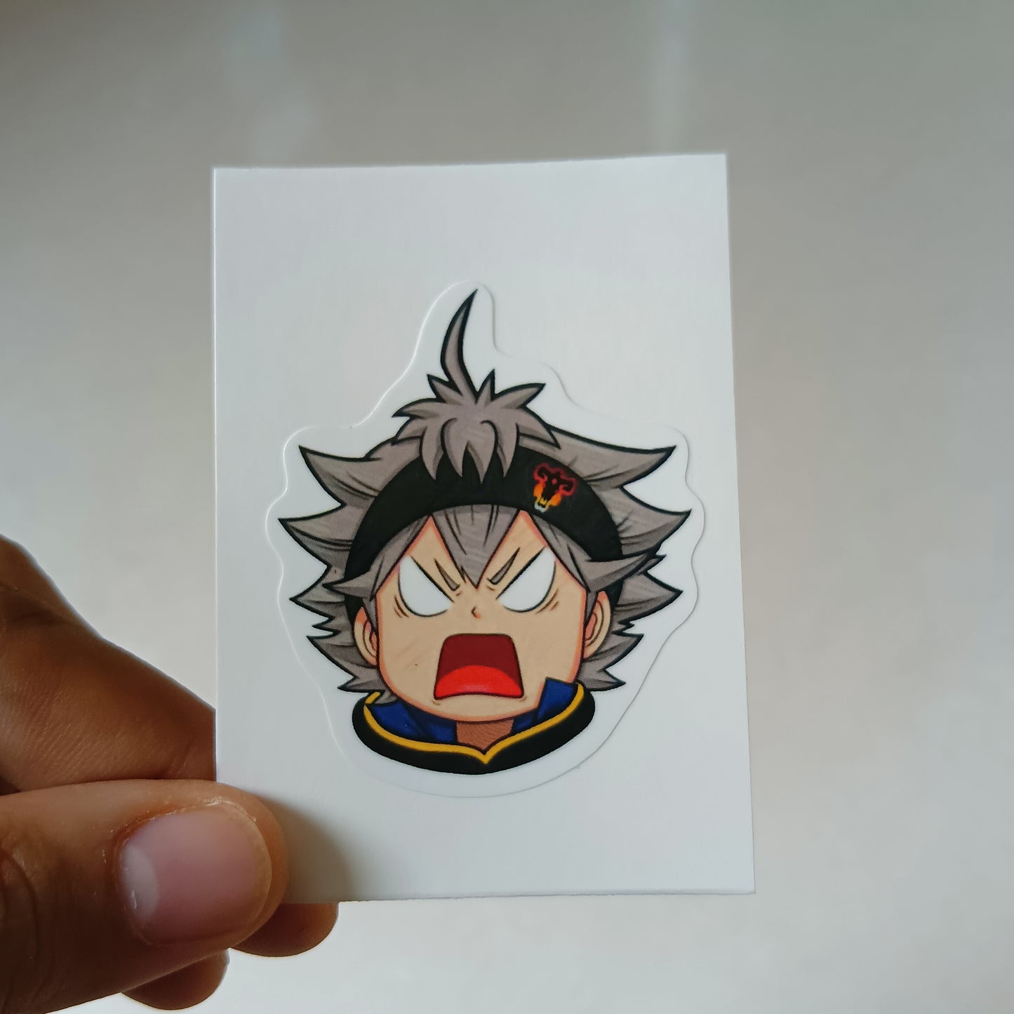 Baka-Asta Black Clover die-cut sticker