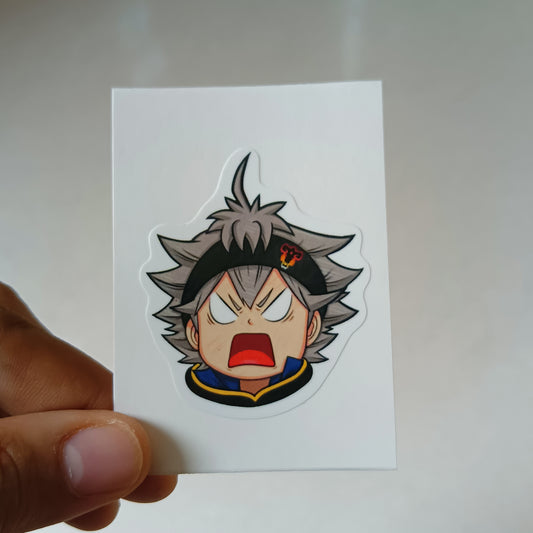 Baka-Asta Black Clover die-cut sticker