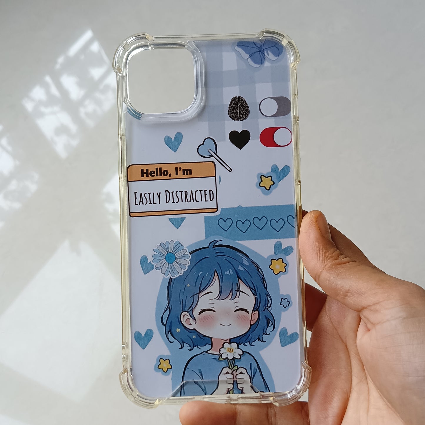 Cute Girl Blue Aesthetic Mobile Cover Insert for all mobiles | Dispatch time 7 days