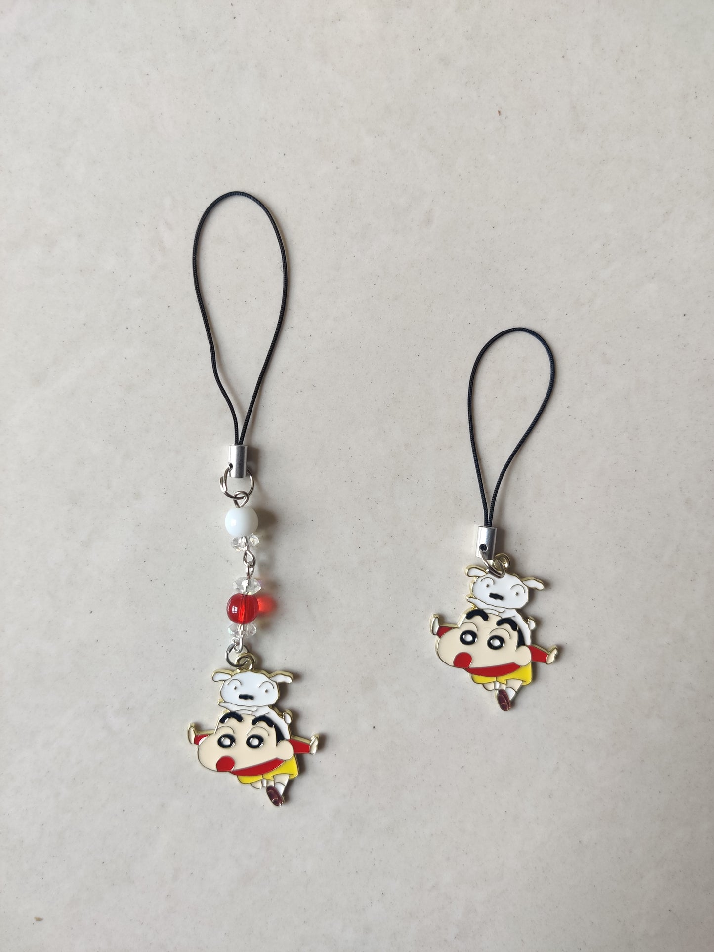 Shinchan and Shiro Enamel Charm