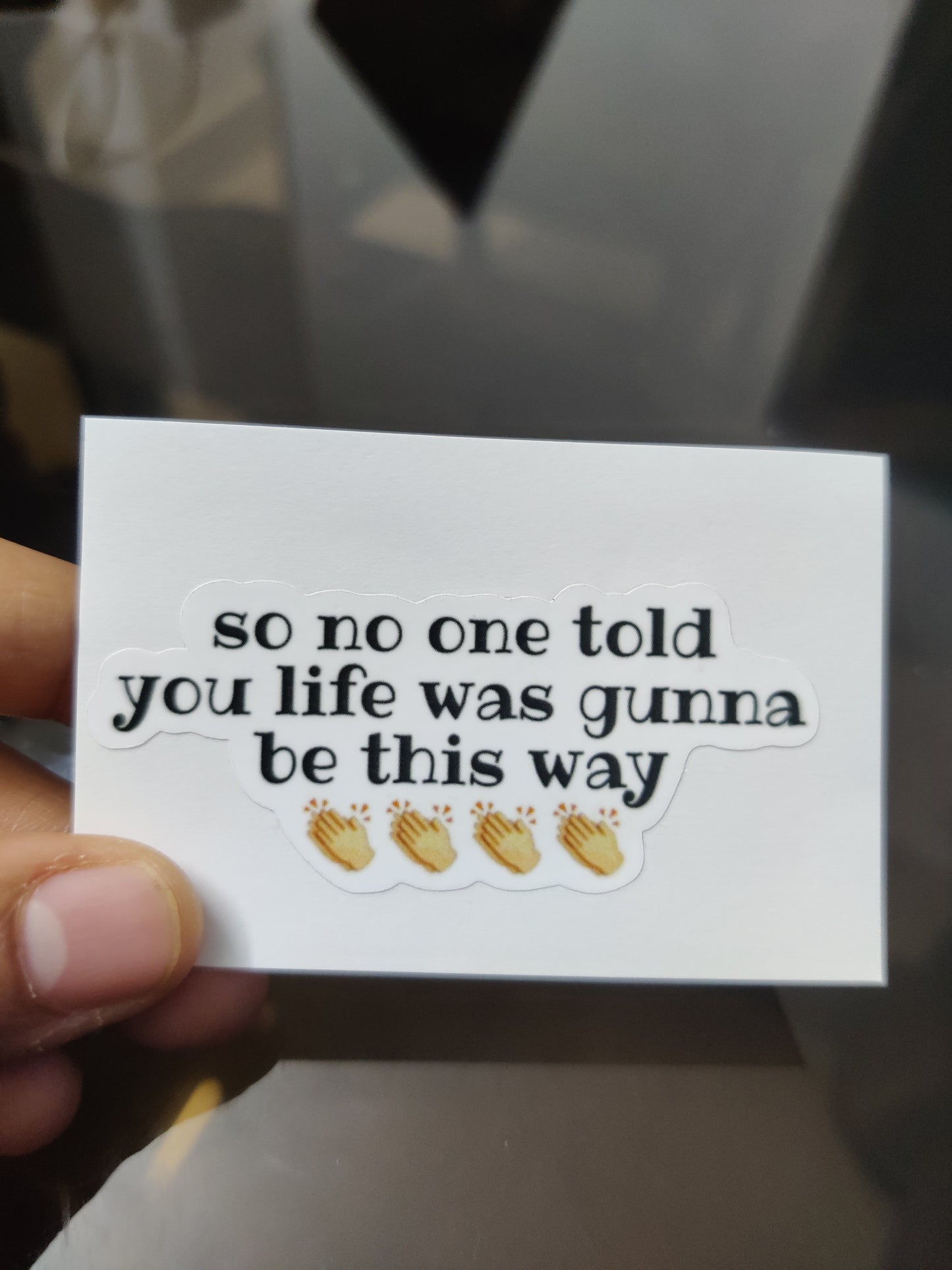 Friends Life's this way die-cut sticker