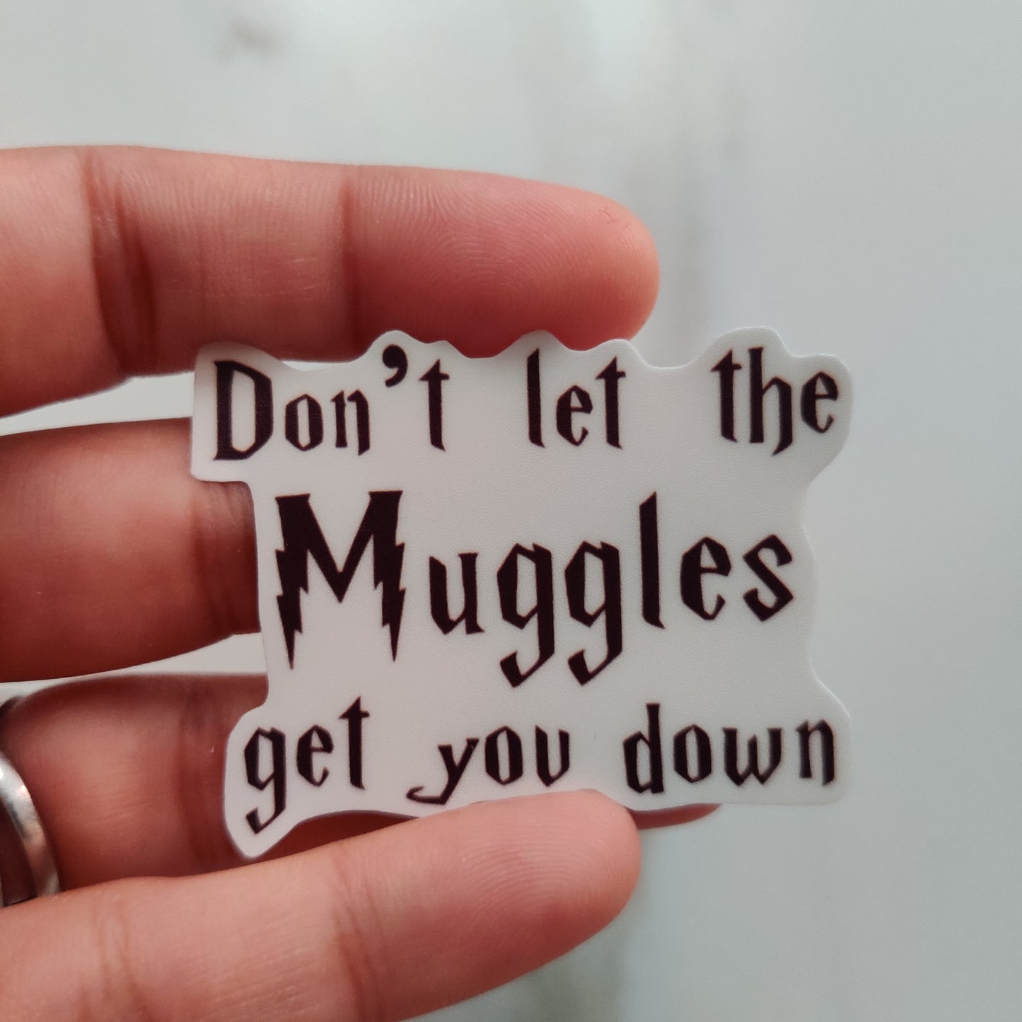 Muggles die-cut sticker
