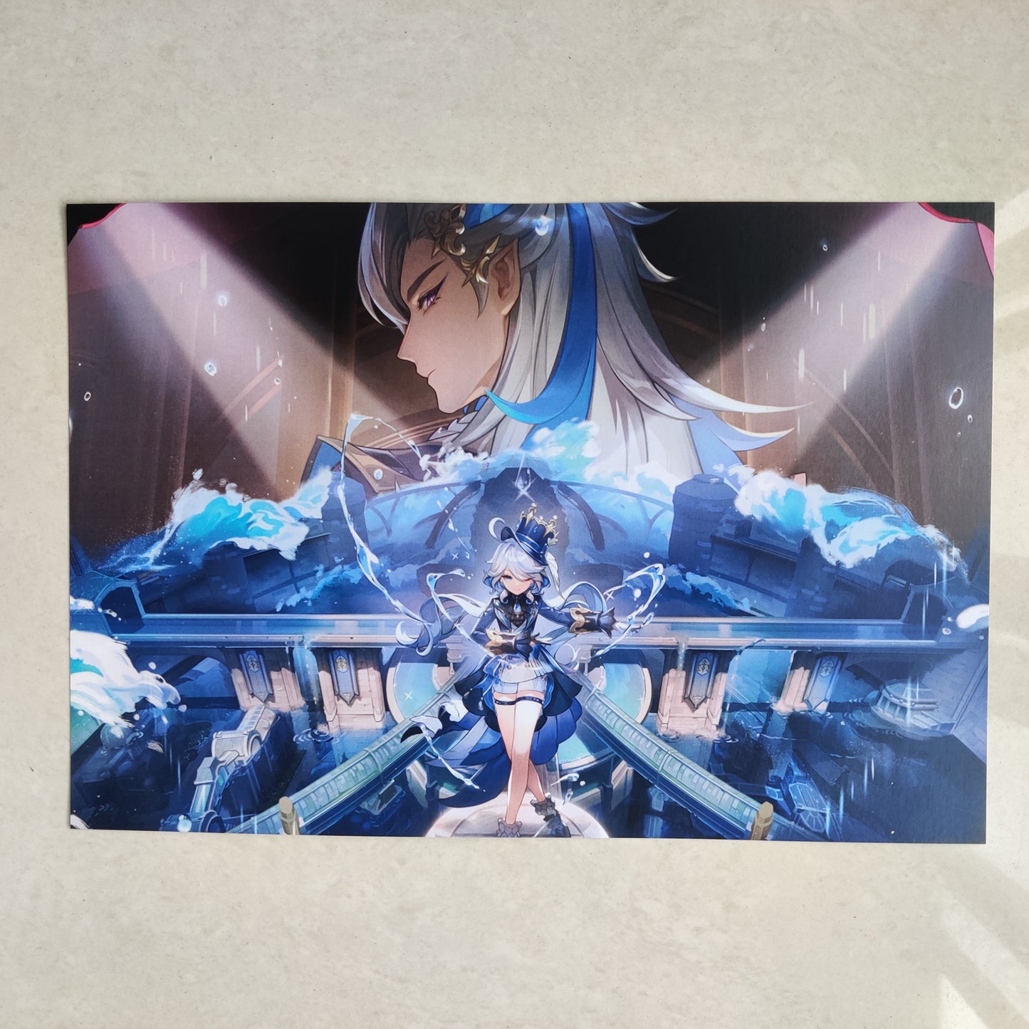 Furina and Neuvillette wall poster