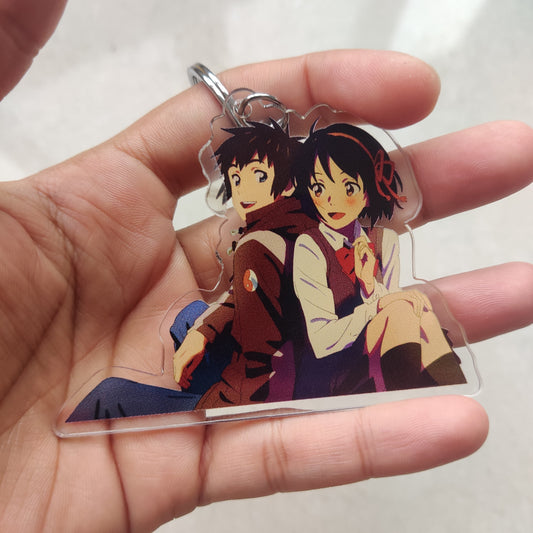 Your name acrylic keychain (double sided)
