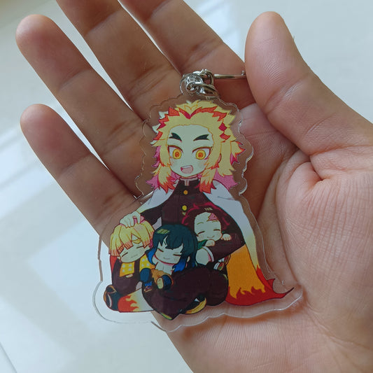 Rengoku acrylic keychain (double sided)