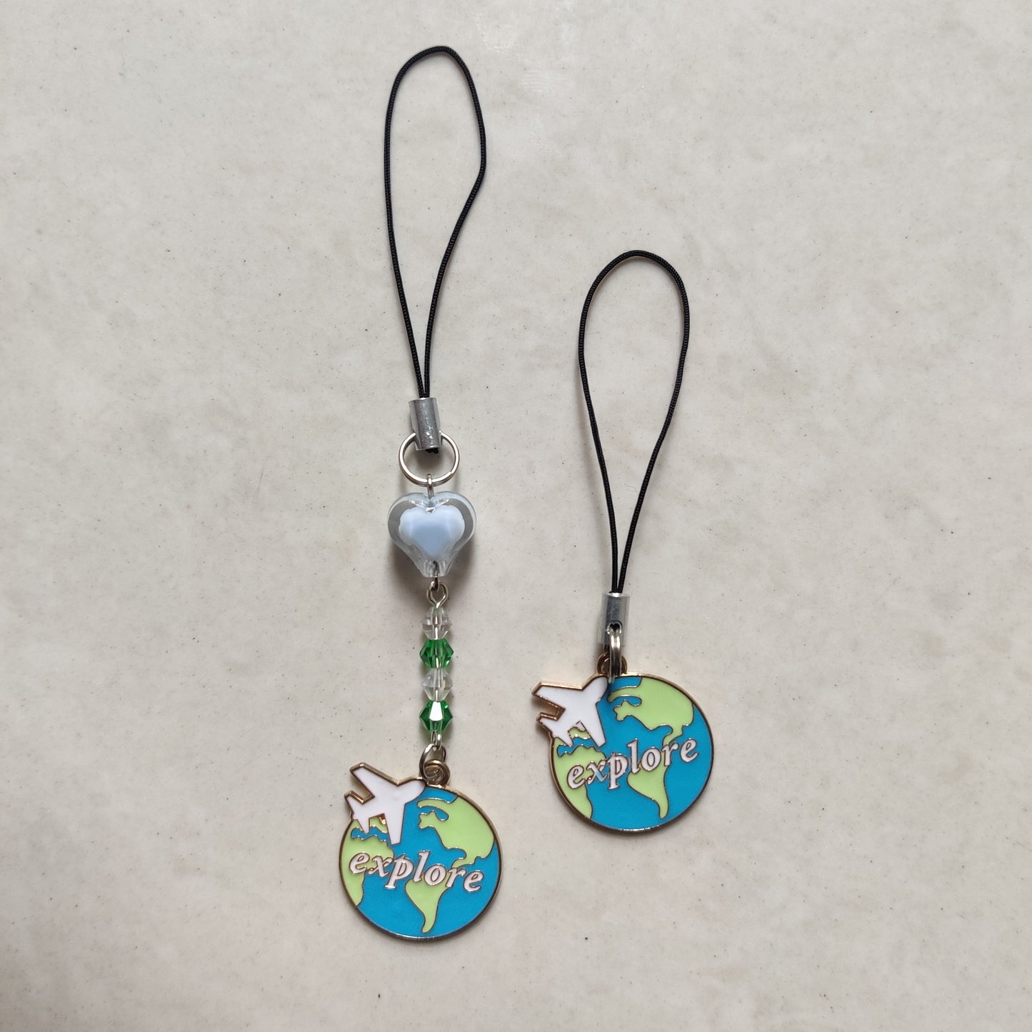 Explore Travel Enamel Charm