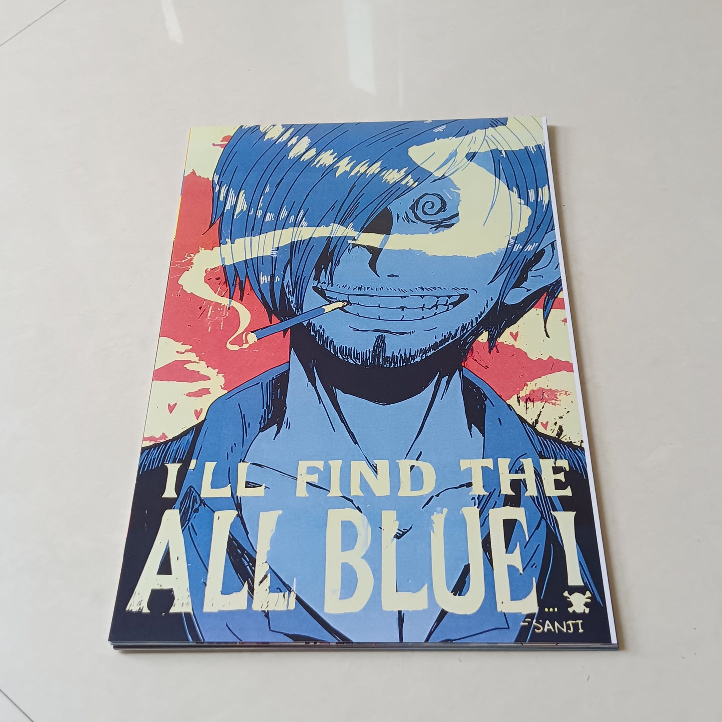 One piece crew wall poster combo of 9