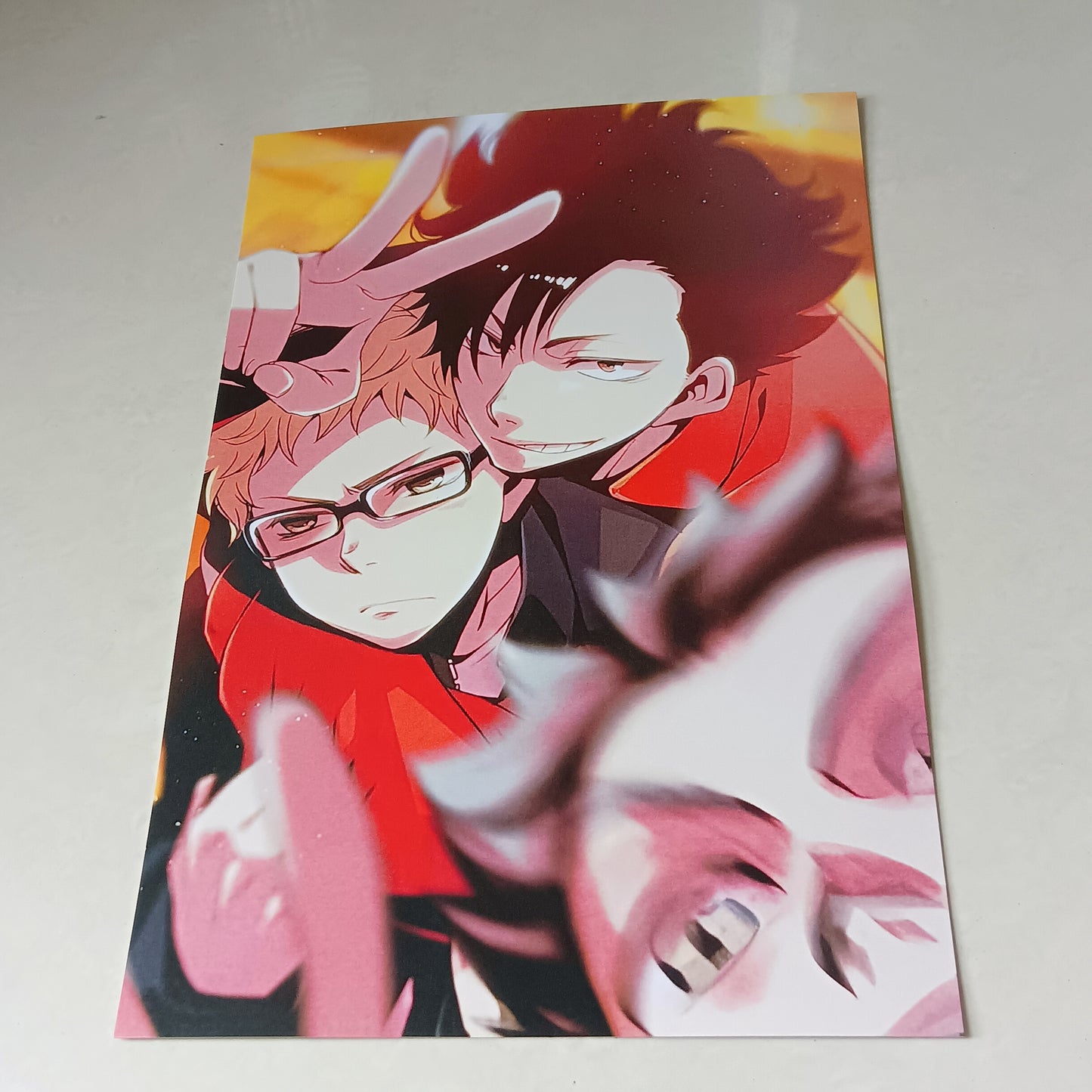 Tsukki and his mentors Haikyuu wall poster