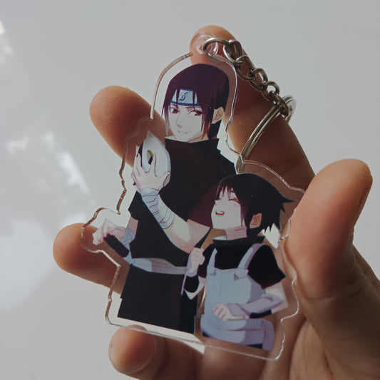 Itachi Sasuke acrylic keychain (double sided)