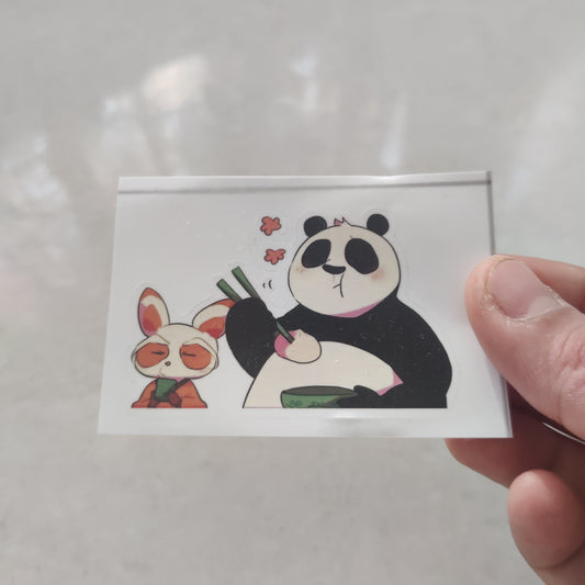 Kung Fu Panda die-cut sticker
