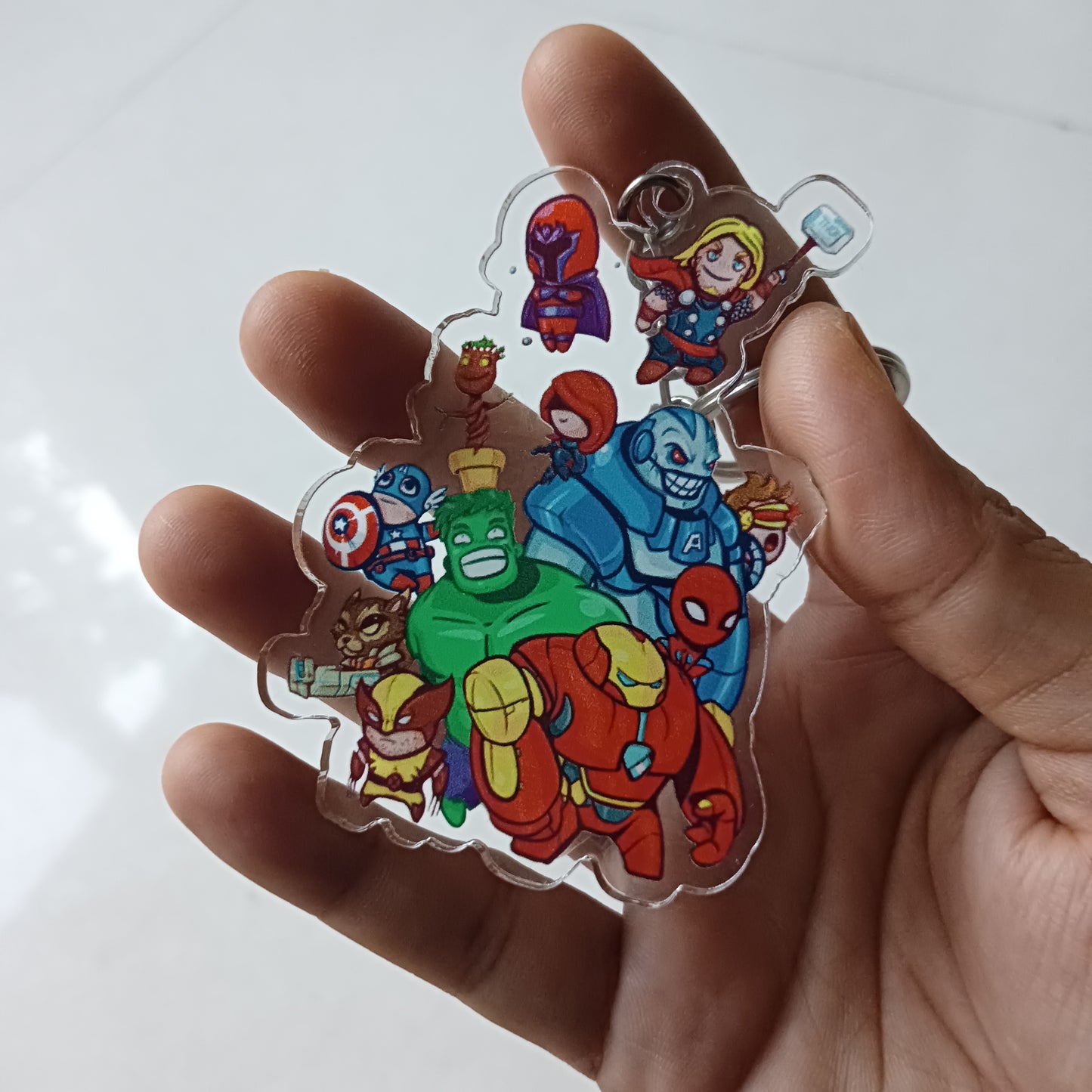 Marvel acrylic keychain(double sided)