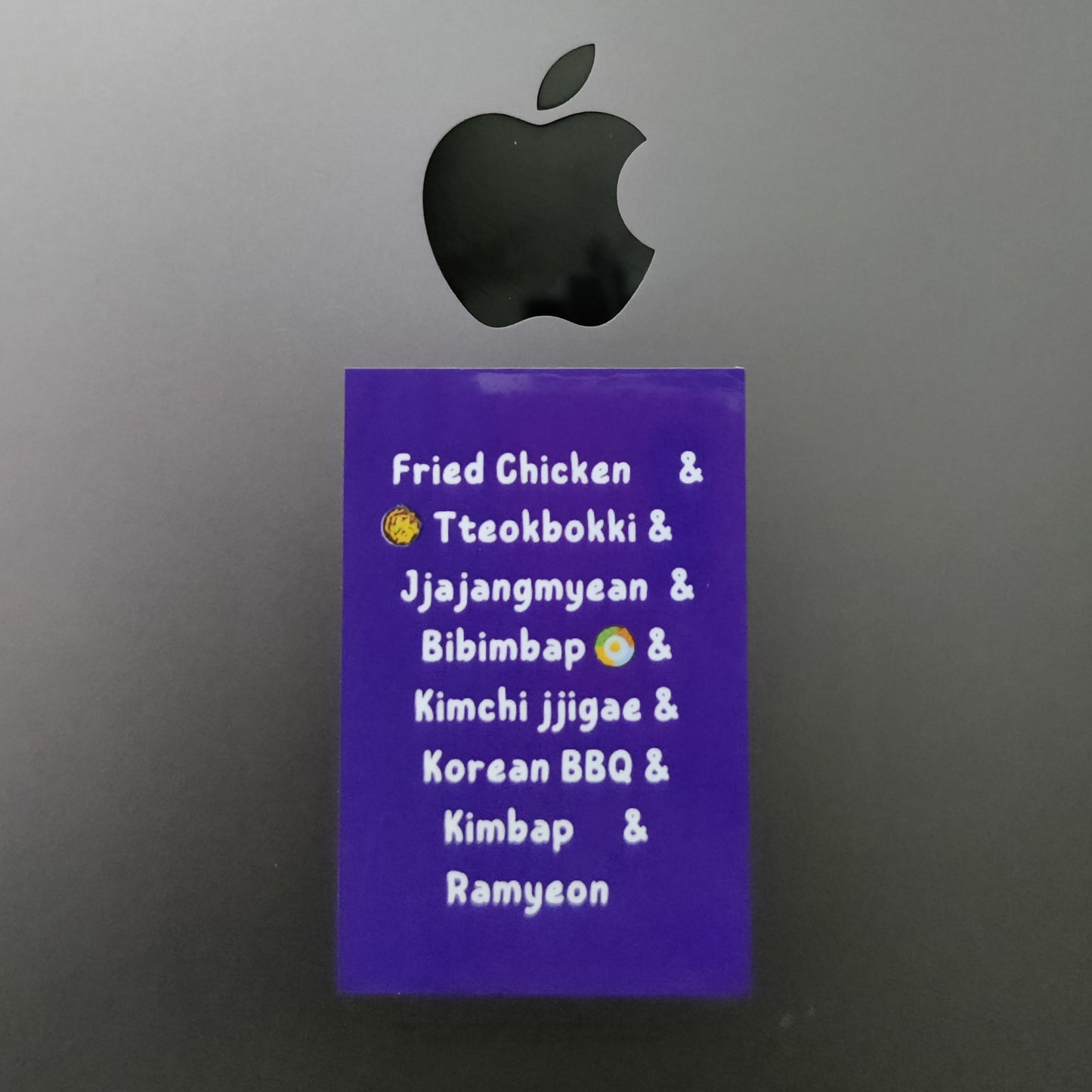 Lip smacking K-food basic sticker