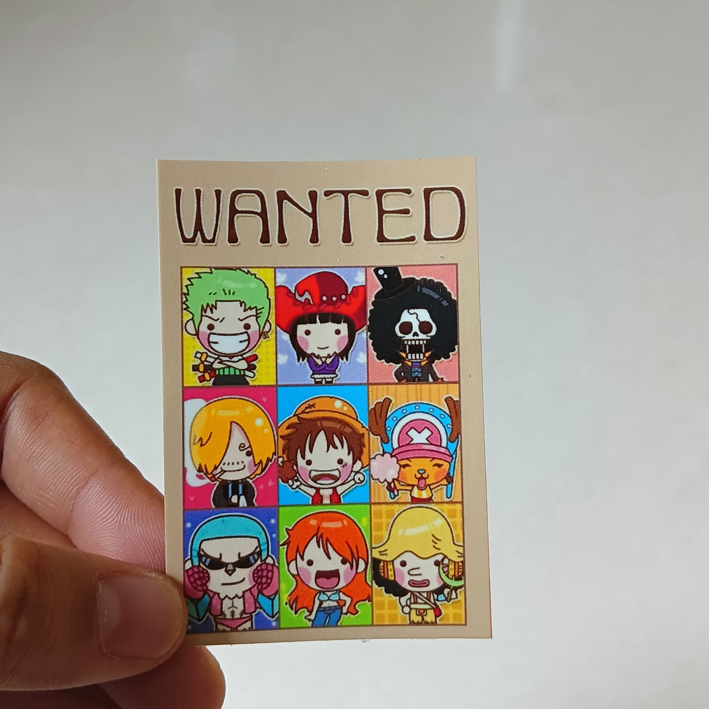 One piece crew wanted basic sticker