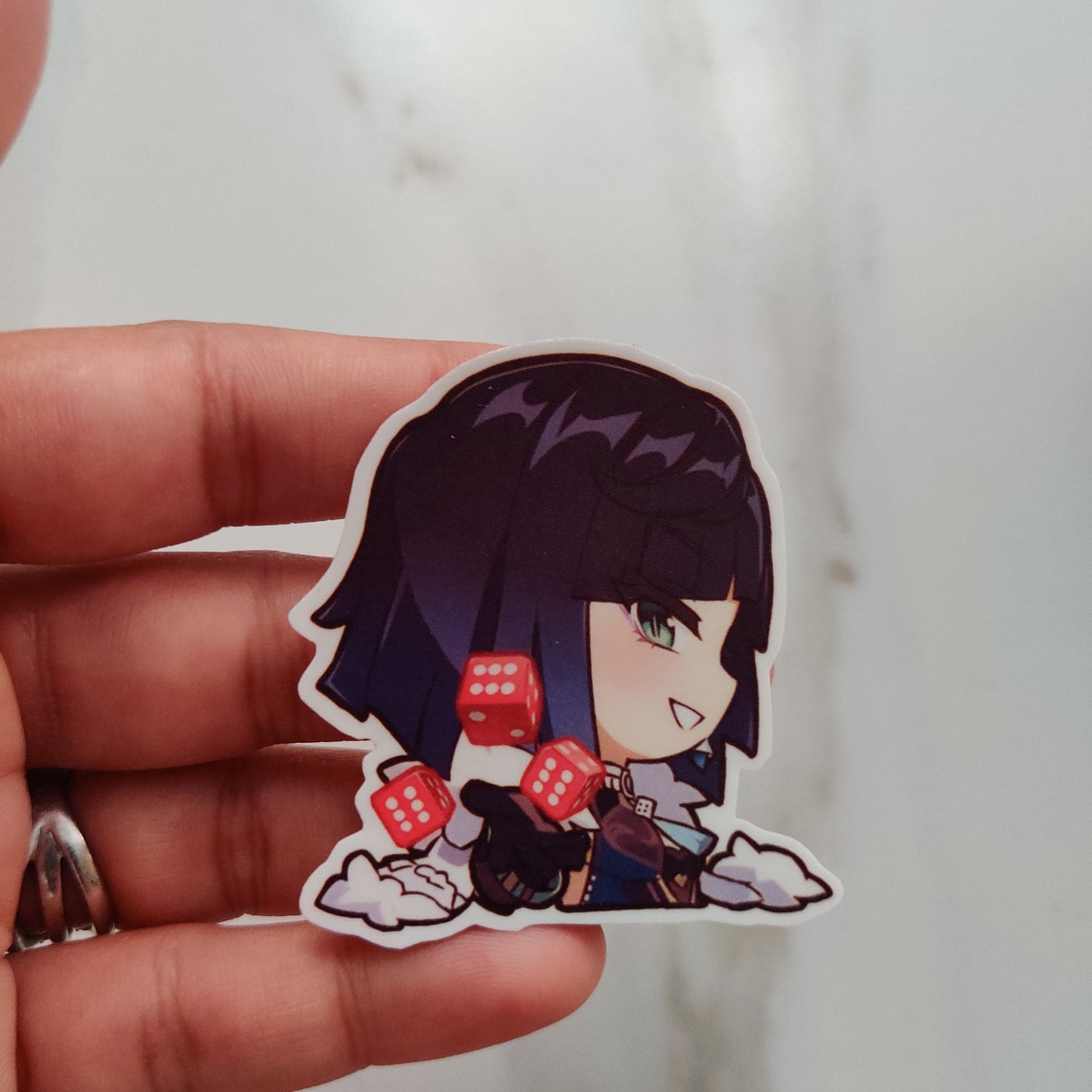 Yelan die-cut sticker