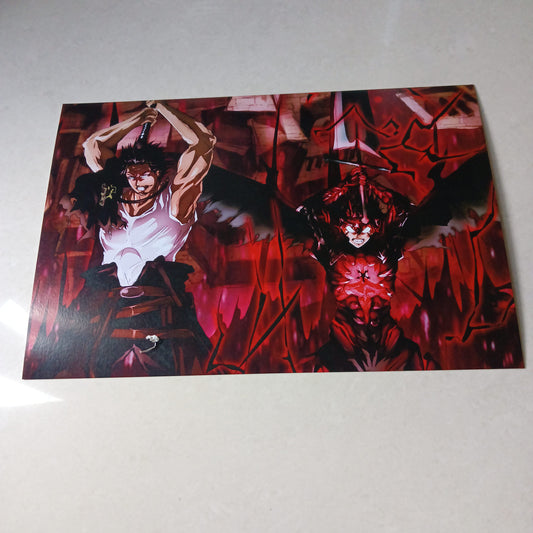 Asta and Yami Black Clover wall poster | Style 2