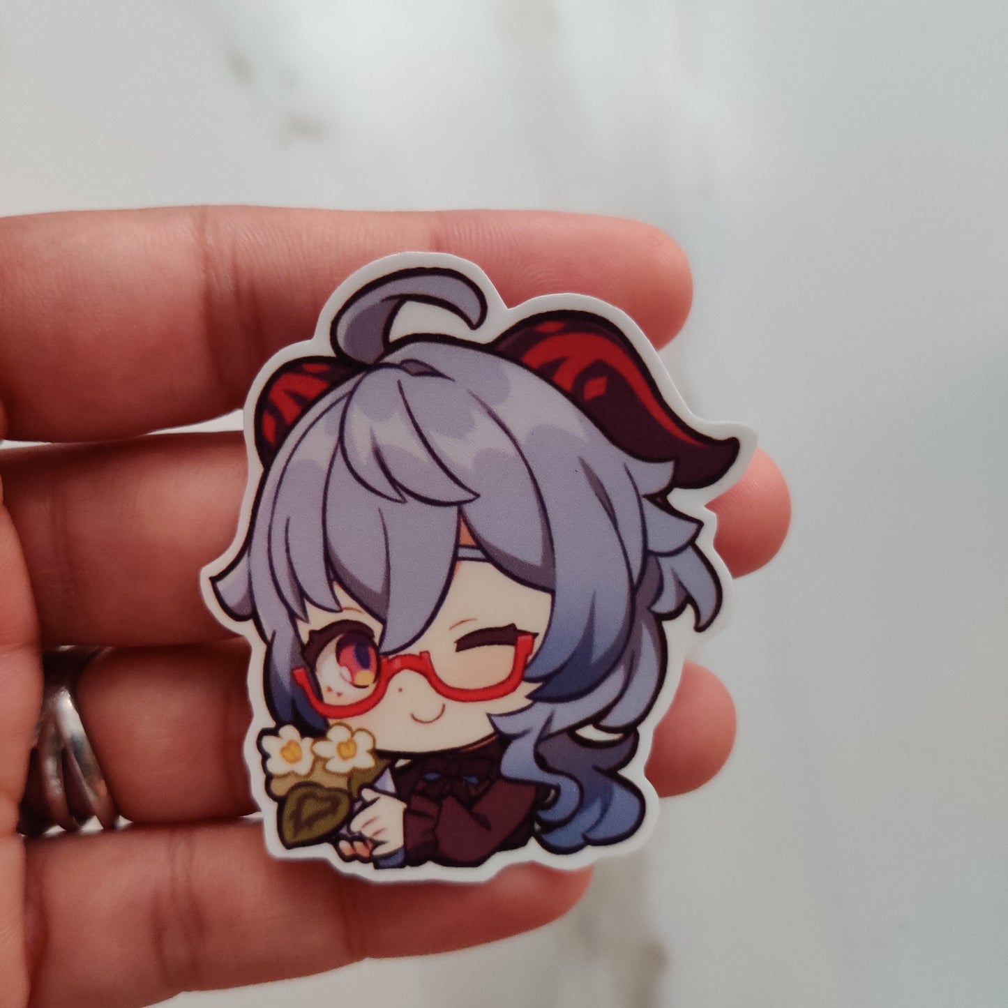 Ganyu die-cut sticker