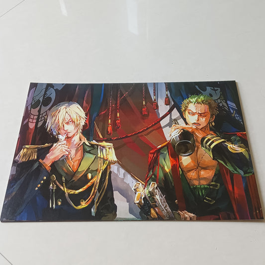 Zoro and Sanji One Piece wall poster