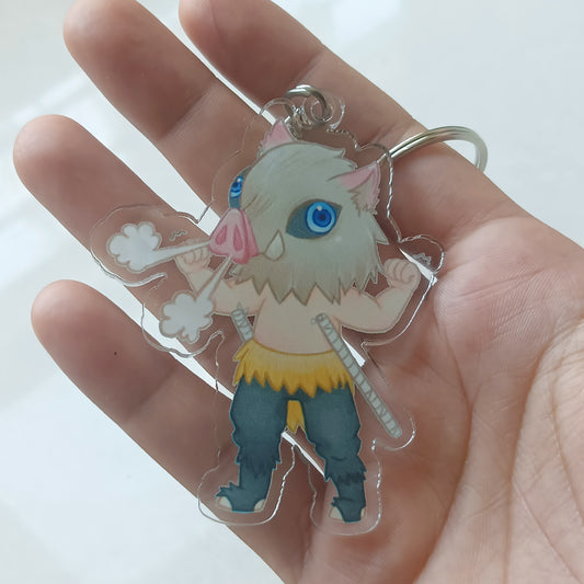 Inosuke acrylic keychain (double sided) (no restock)