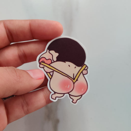 Shinchan naughty die-cut sticker