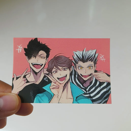 Kuroo Oikawa and Bokuto Haikyuu basic sticker