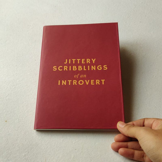 Jittery Scribblings plain A5 quirky notebook