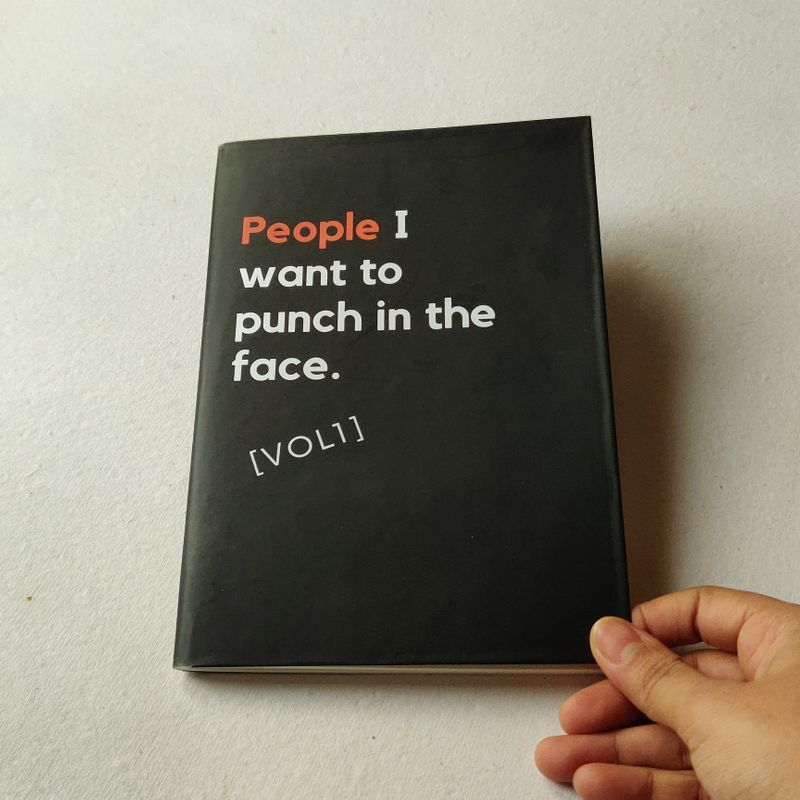 Punchlist plain A5 quirky notebook