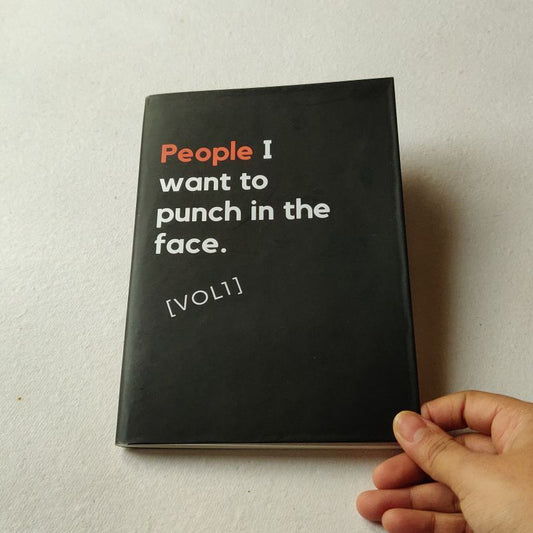 Punchlist plain A5 quirky notebook