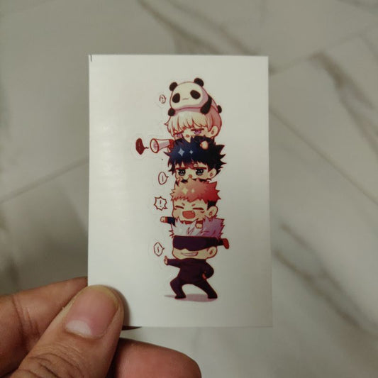 Jujutsu kaisen boys die-cut sticker