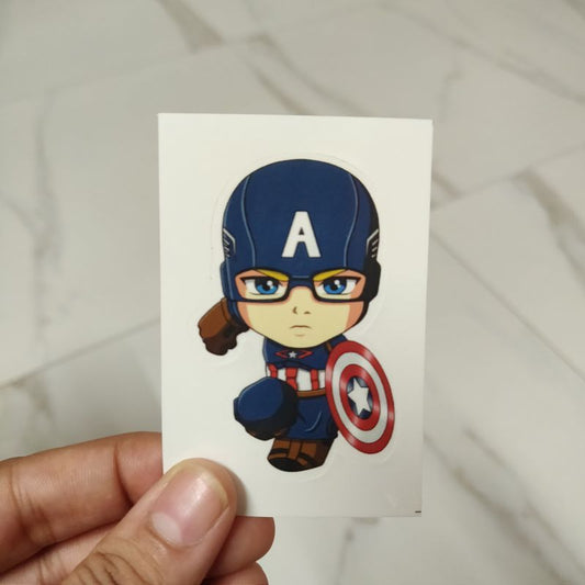 Captain America die-cut sticker
