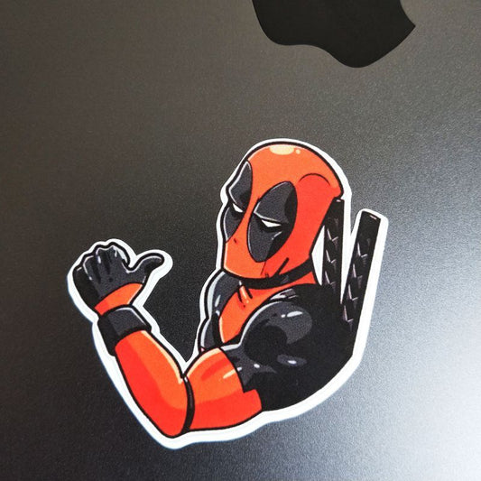 Deadpool die-cut sticker