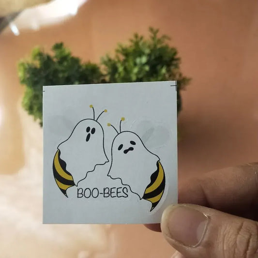 Boo-bees die-cut sticker